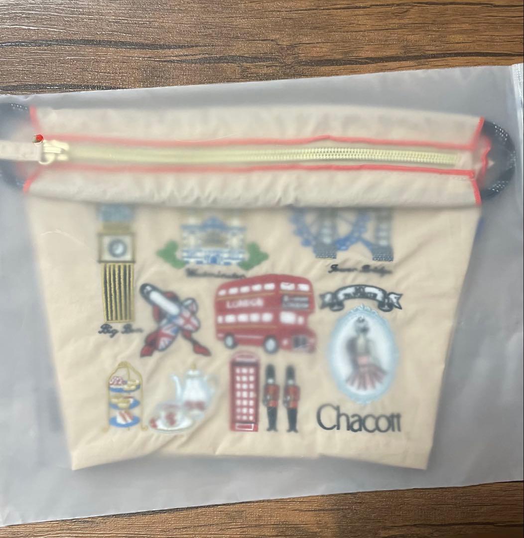 ボールアンドチェーン　チャコット　ロンドン　ベージュ　トートバッグＬ＆ポーチ