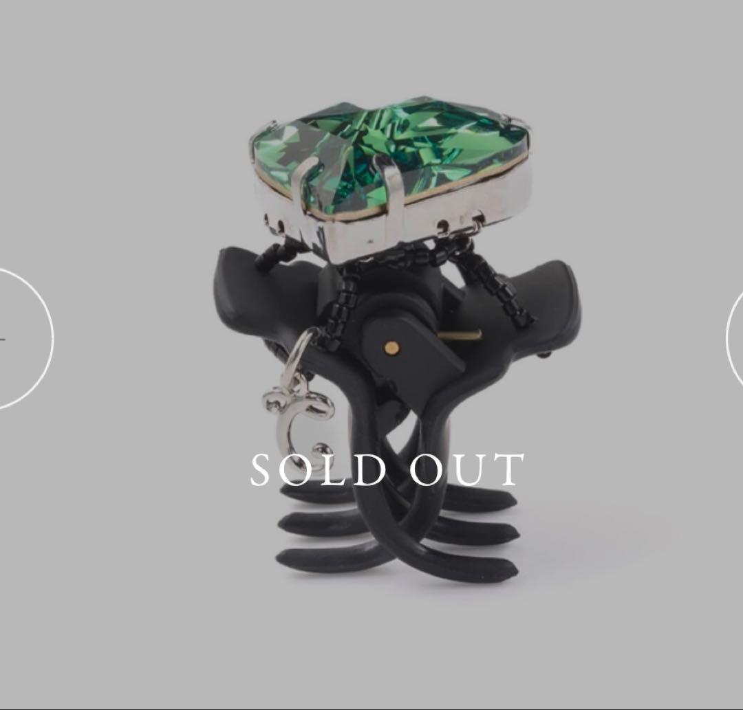 コンプレックスビズ ビッグハート デザートクリップ(グリーン)