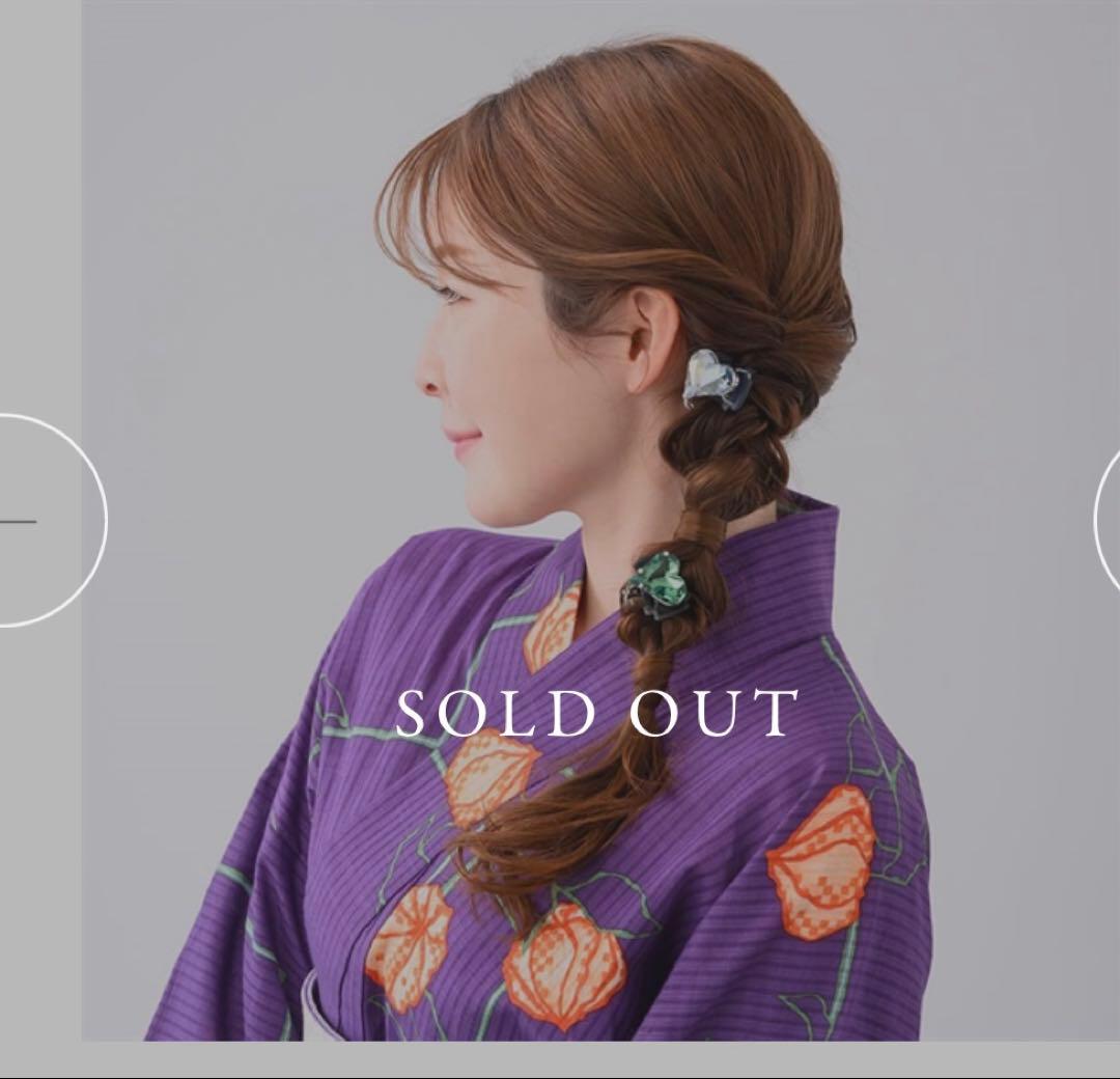 コンプレックスビズ ビッグハート デザートクリップ(グリーン)