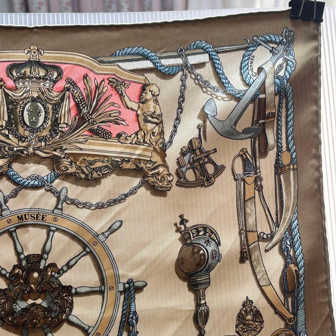 ☆*☆様 71582 HERMES シルク スカーフ 45×45cm MUSEE