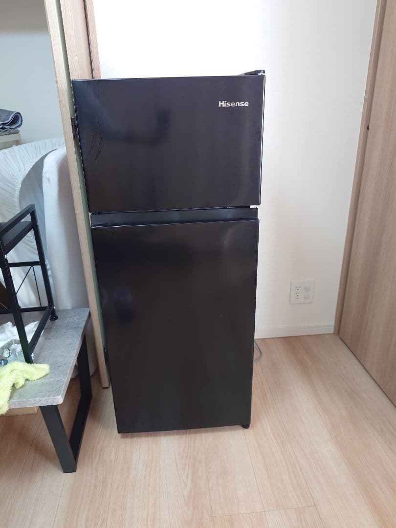 124L 冷蔵庫 ブラック HR-K12B 2024年製 一人暮らし