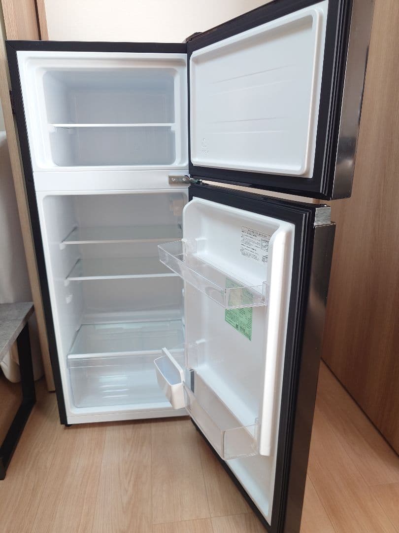 124L 冷蔵庫 ブラック HR-K12B 2024年製 一人暮らし