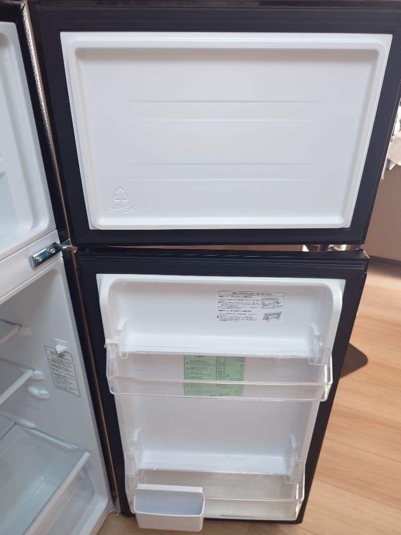 124L 冷蔵庫 ブラック HR-K12B 2024年製 一人暮らし