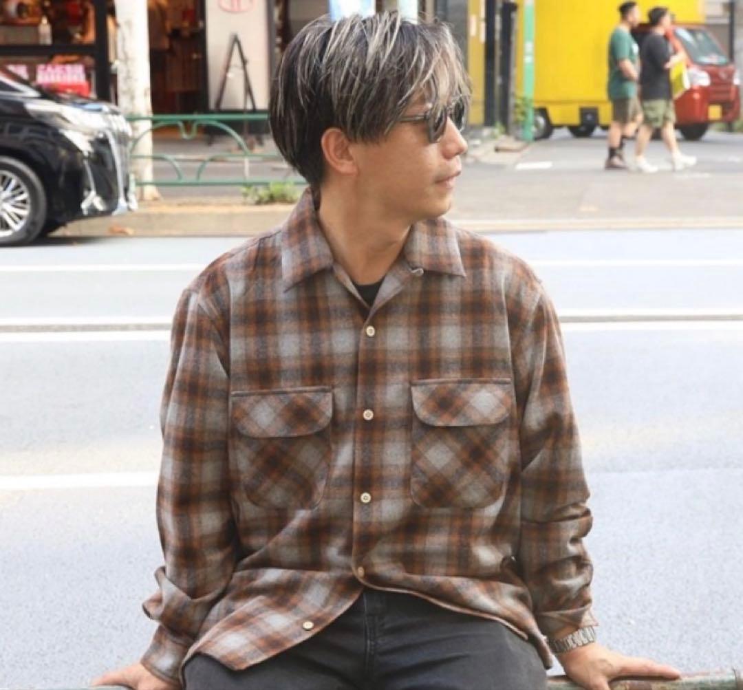 FJ ボードシャツ　ウール　Mサイズ　ペンドルトン　オンブレ