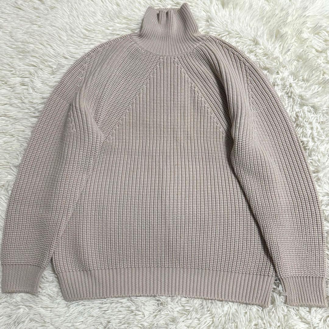 バトナー シグネチャー タートルネック ニット アイボリー Mサイズ ウール