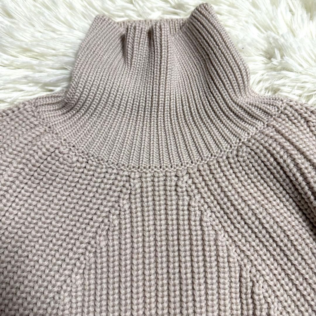 バトナー シグネチャー タートルネック ニット アイボリー Mサイズ ウール