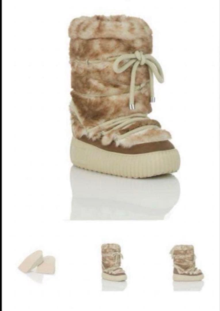 fuYELLO ブラウン ムートンブーツ 箱付き