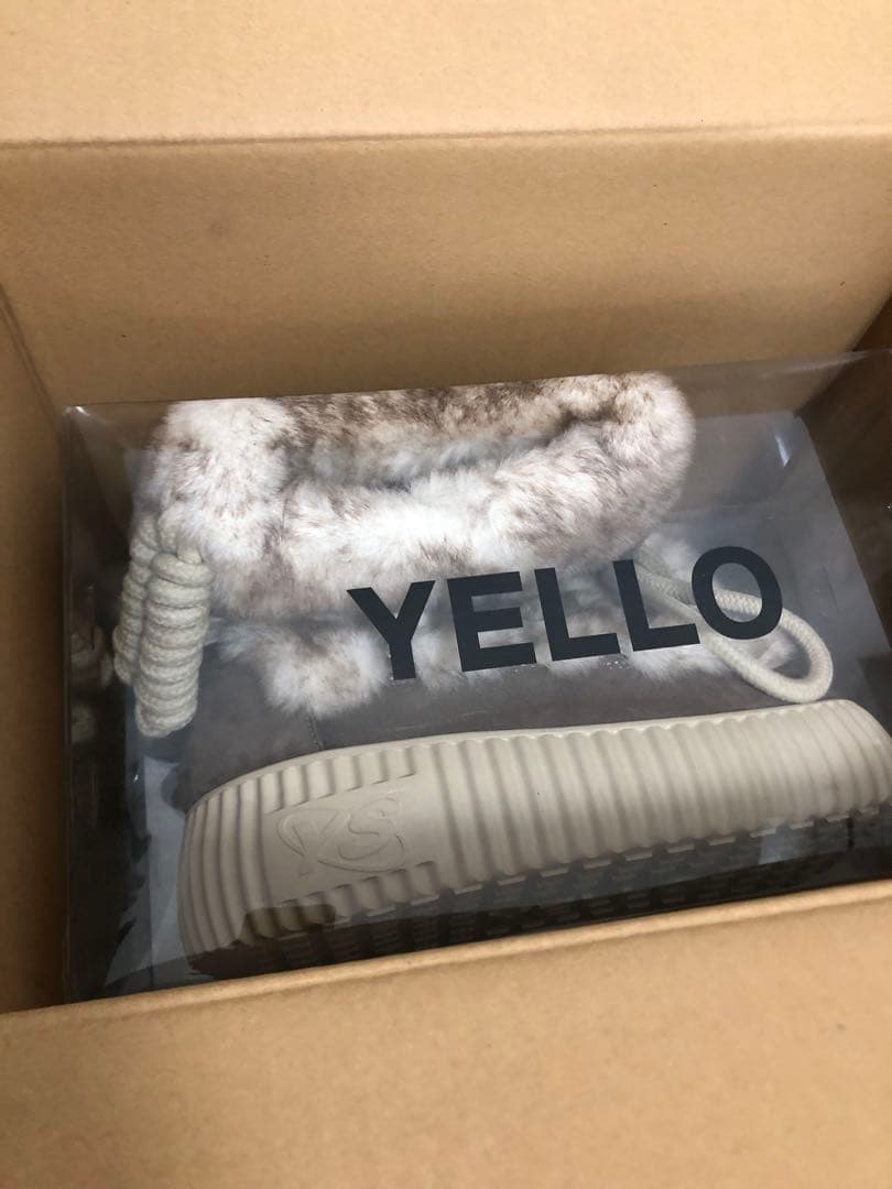 fuYELLO ブラウン ムートンブーツ 箱付き