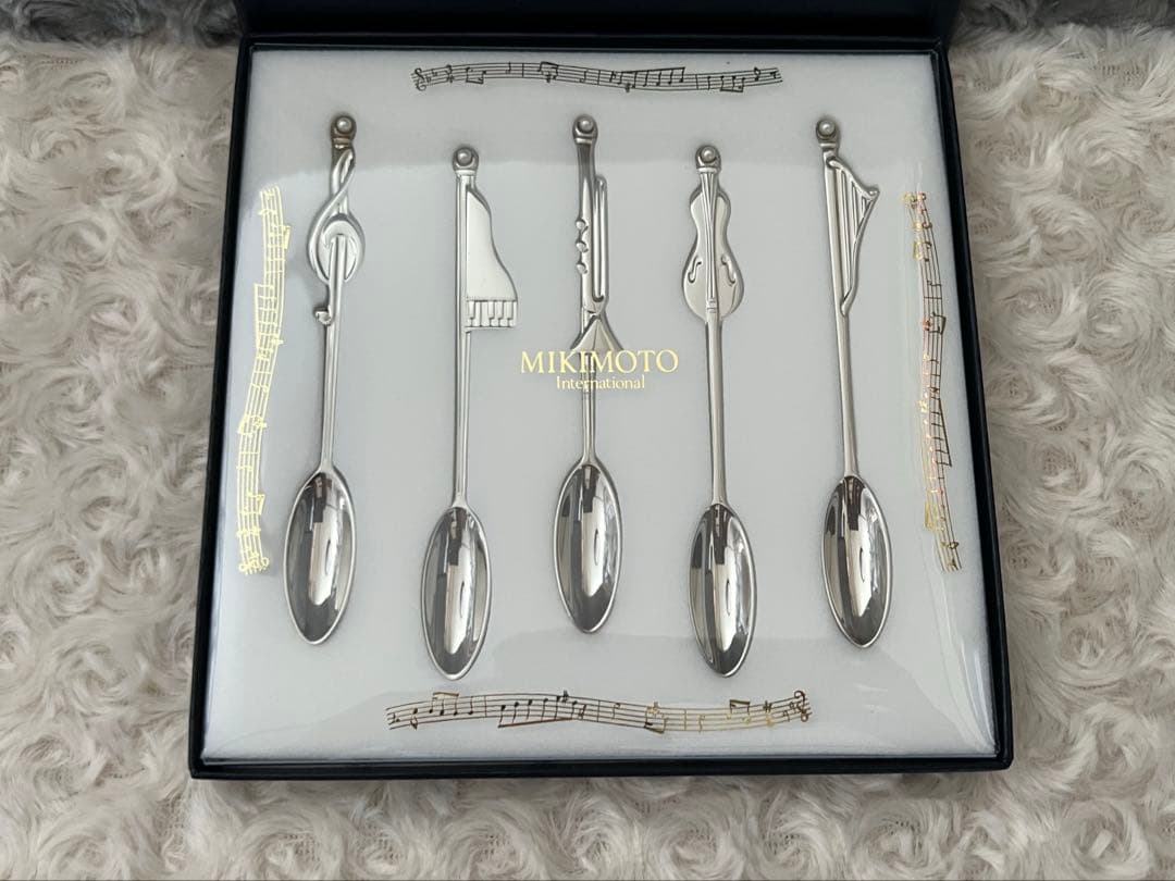 ミキモト　カトラリーセット　真珠　スプーン＆フォークセット〈10本セット〉