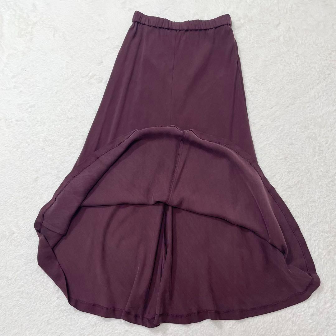 【新品未使用】バビロン 24AW キュプラバイヤススカート ロング 光沢（326