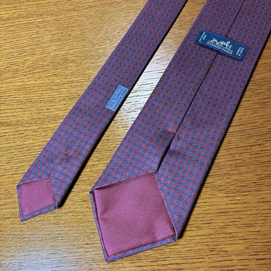 【美品】HERMÉS-PARIS エルメス ネクタイ