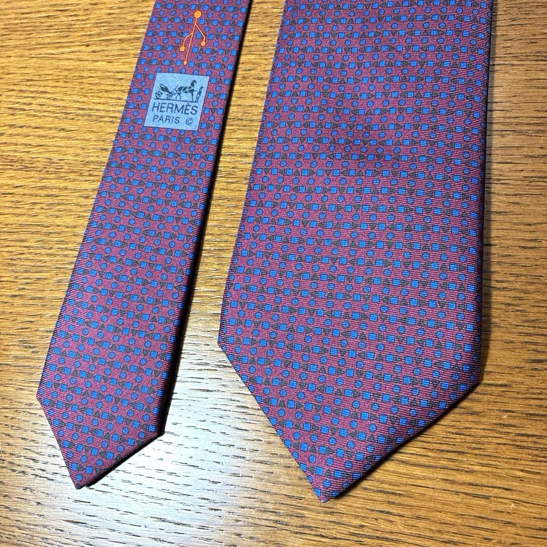 【美品】HERMÉS-PARIS エルメス ネクタイ