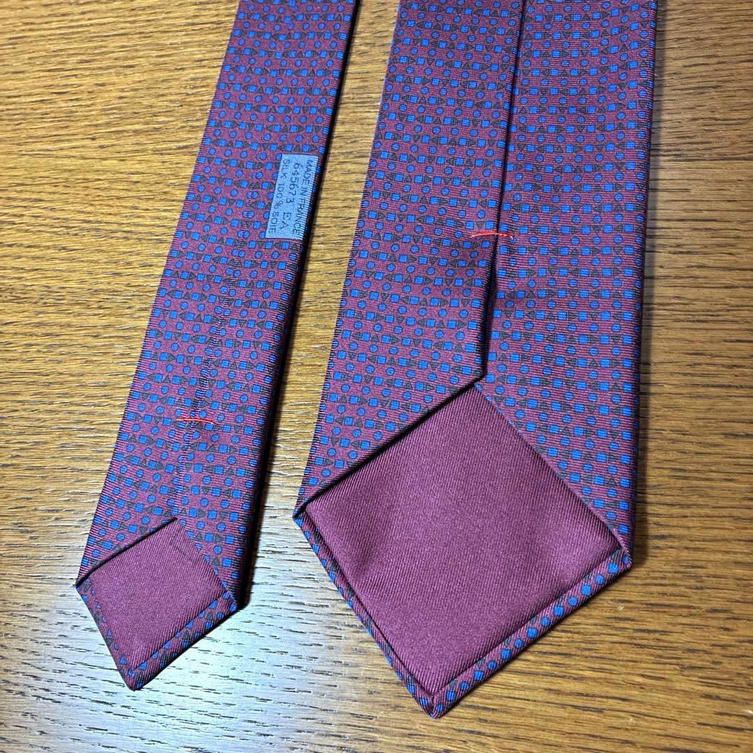 【美品】HERMÉS-PARIS エルメス ネクタイ