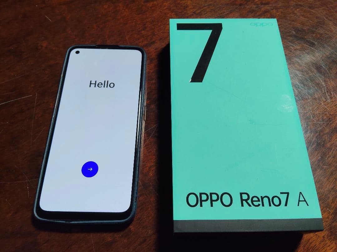 OPPO Reno7 A ブラック 本体 クリアケース付き