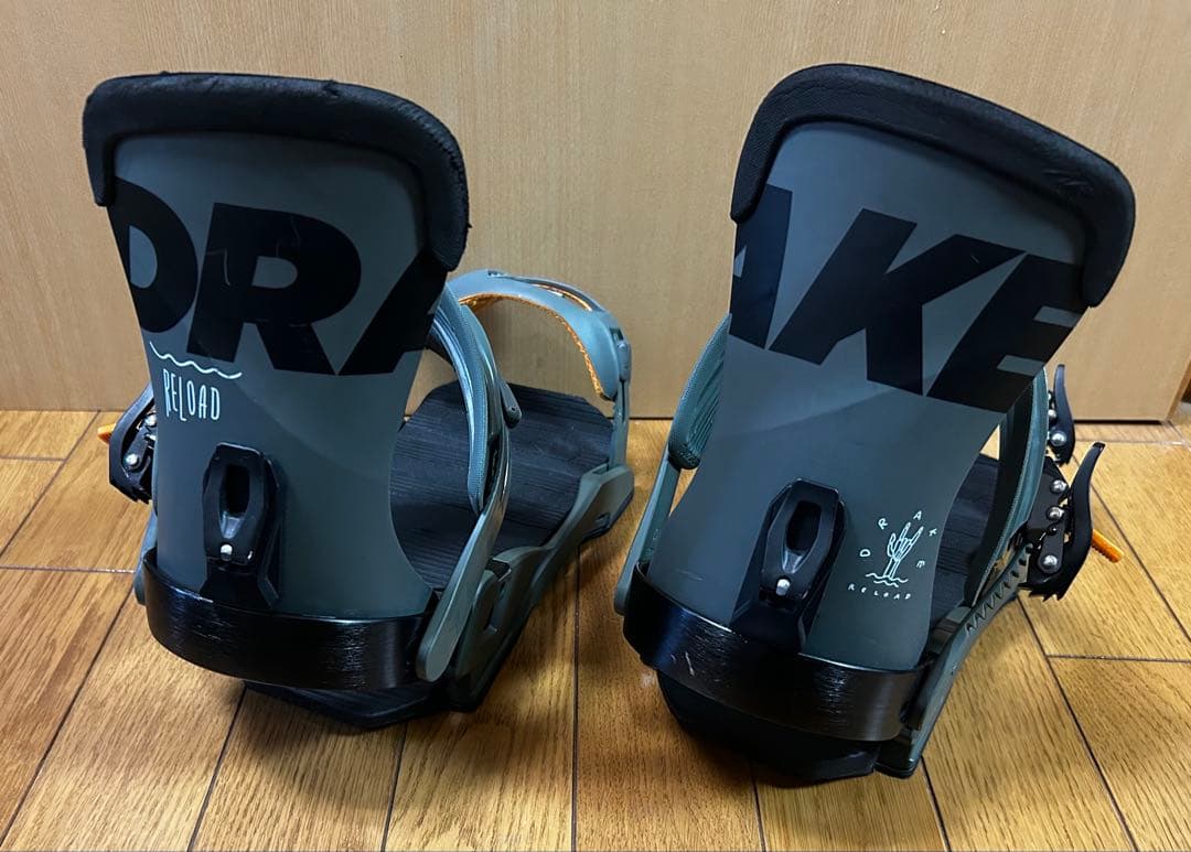 DRAKE リロード L-XLサイズ スノーボード ビンディング カーキ