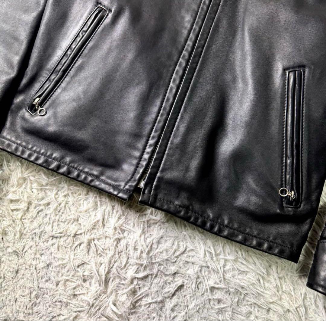 美品/希少✨schott トラッカージャケット　ライダース　ブラック　本革　38