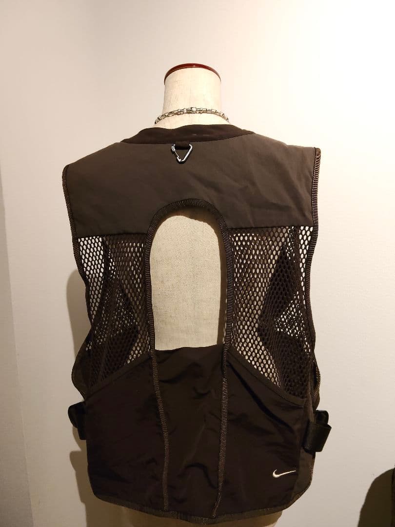 NikeACG BUTTLES VEST メッシュフィッシングベストブラウンXL