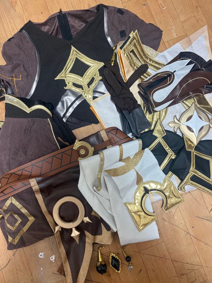 【三分妄想製】原神 空 コスプレ衣装 Mサイズ（靴付き・訳あり）