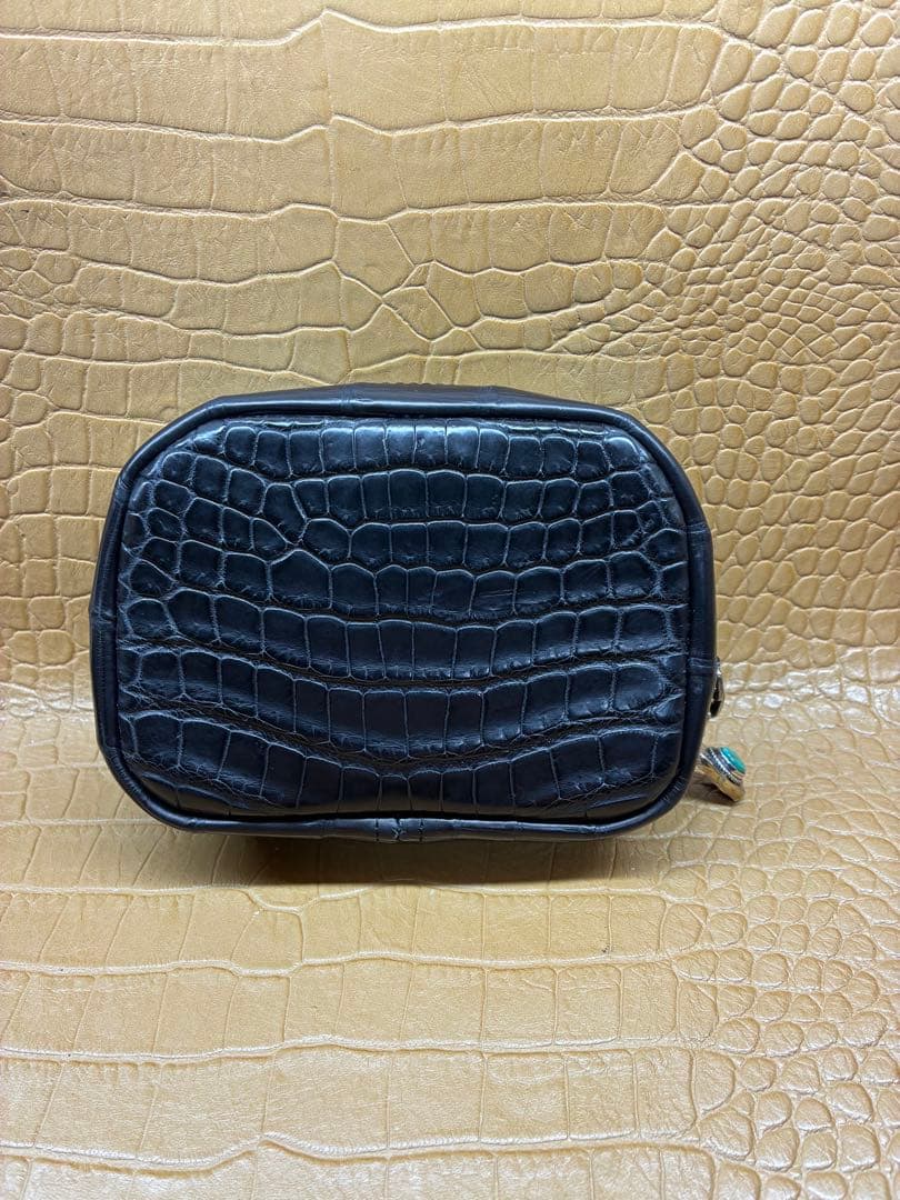 7SENSE セブンセンス クロコダイル ポロサス 小物入れ レザー ポーチ