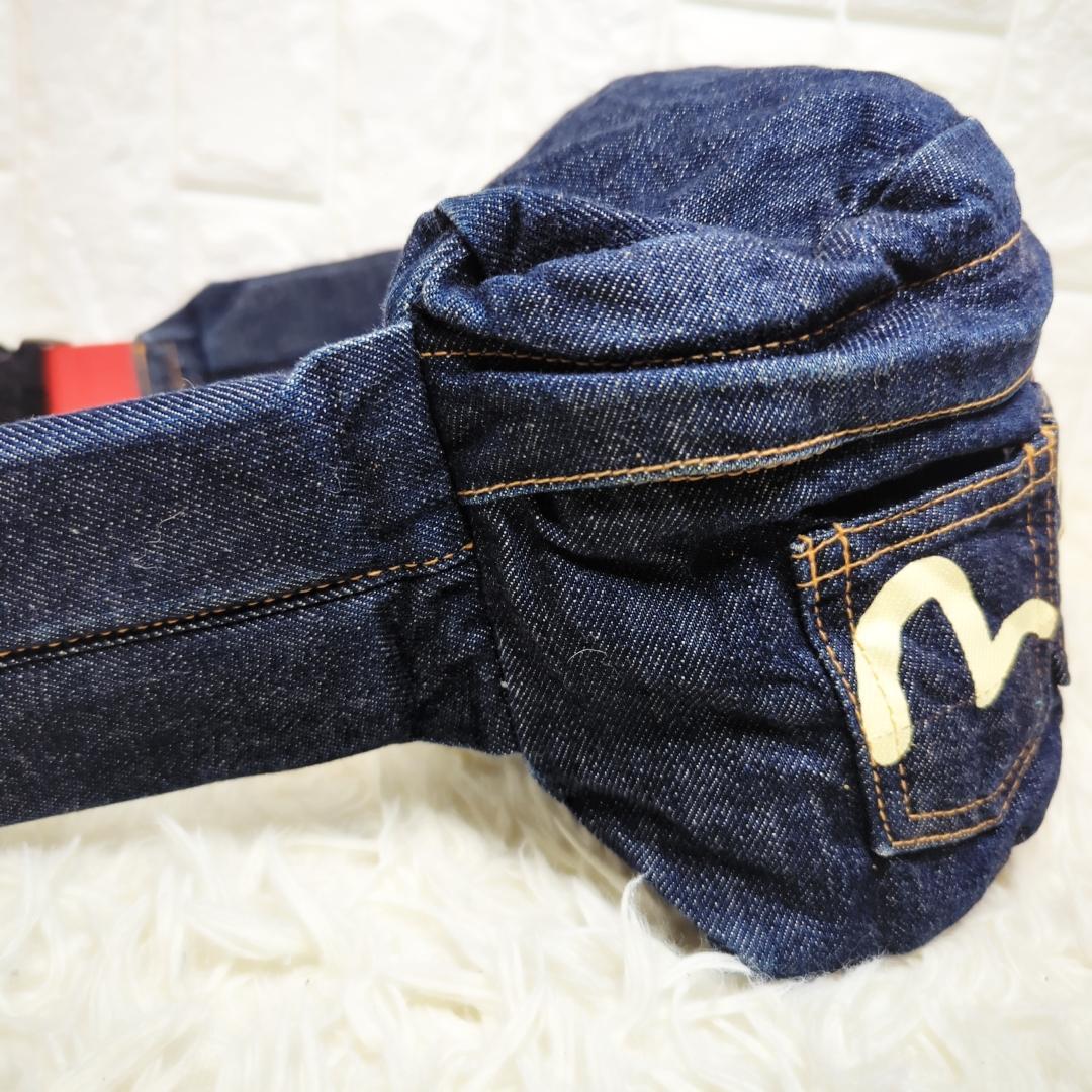 【美品】EVIS エヴィス デニム ボディバッグ カモメ