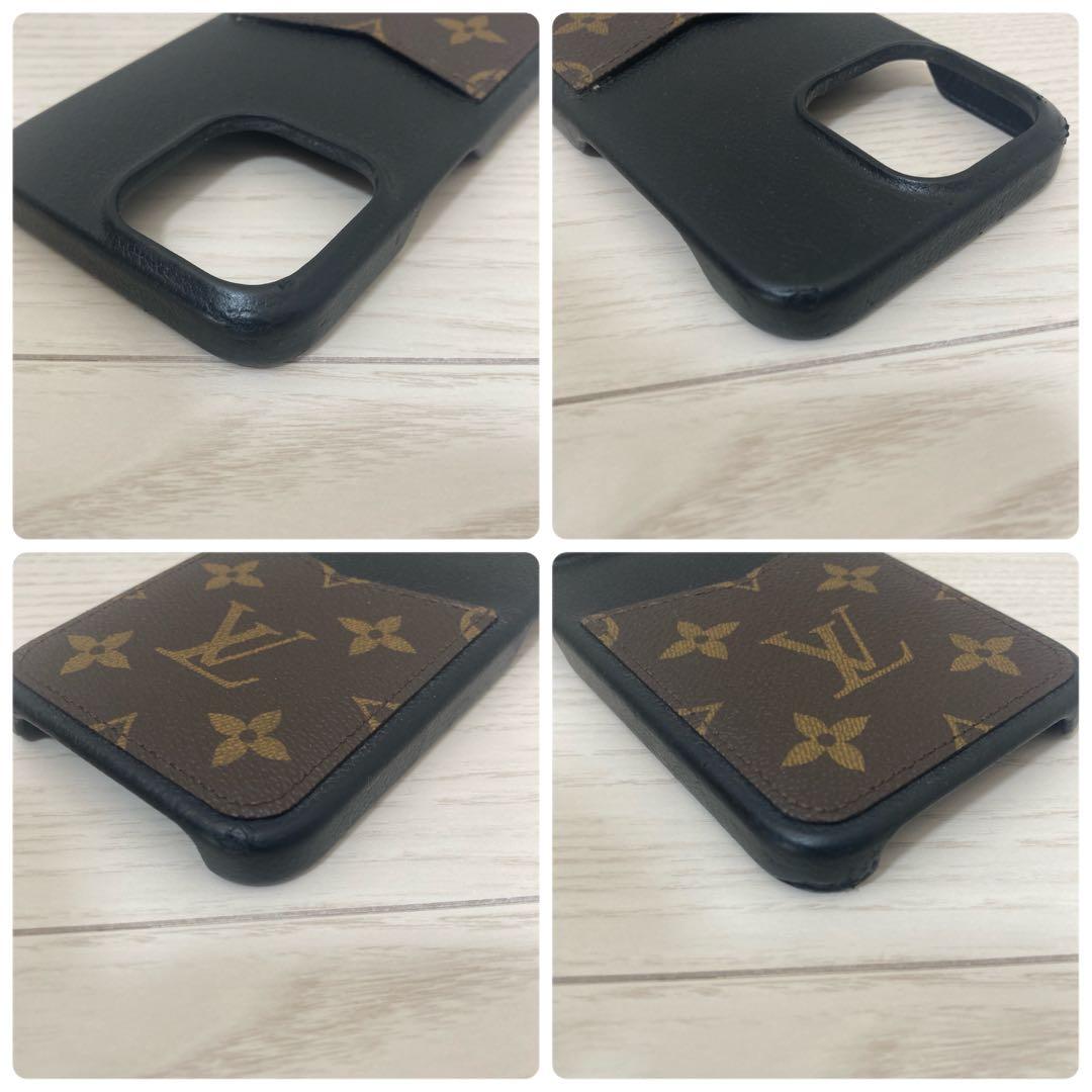 【美品】ルイヴィトン　iPhone15promaxケース　モノグラム　黒