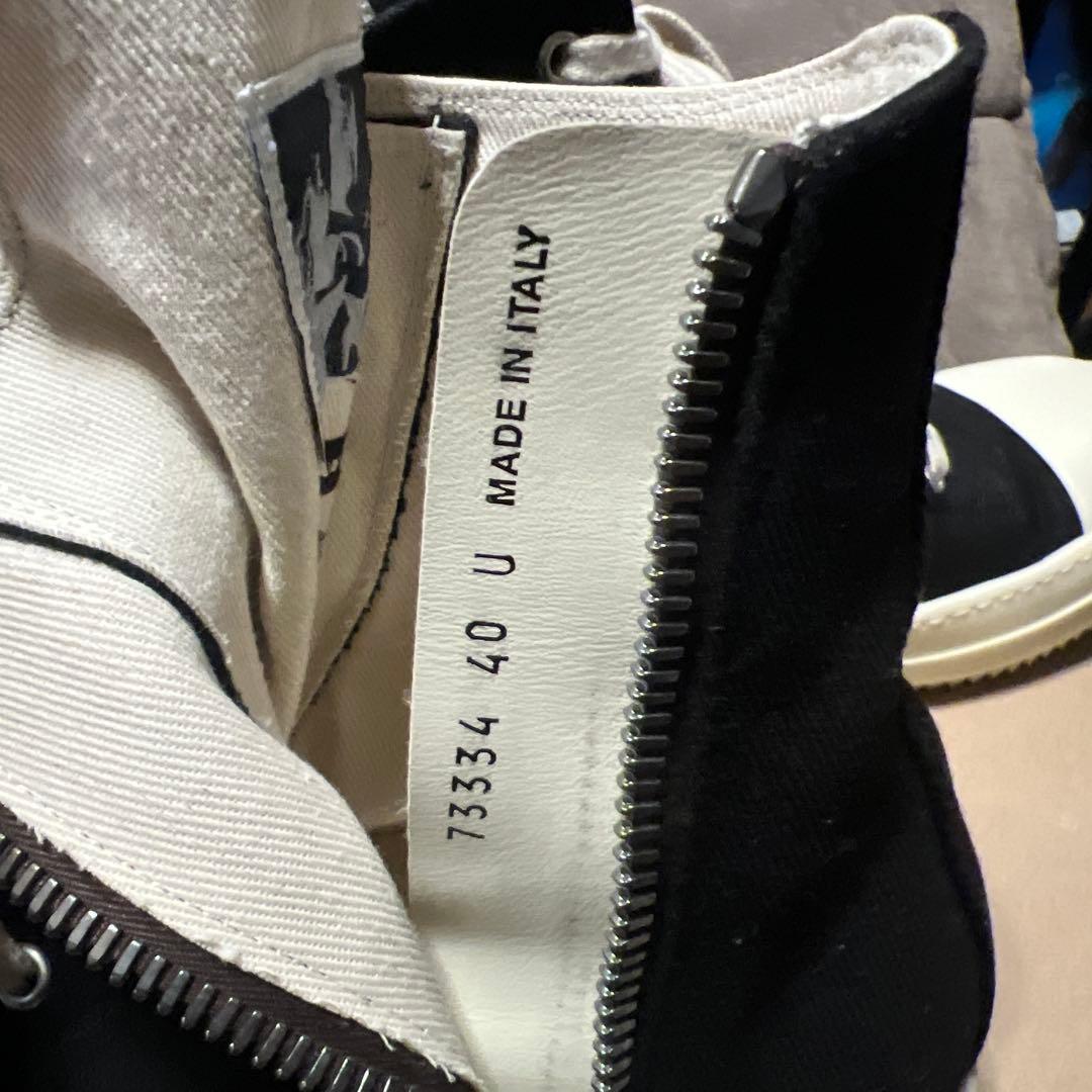 靴 RickOwens DRKSHDW Ramones sneaks 40