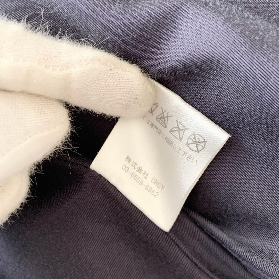 【ドゥーズィエムクラス】ジャケット スタジャン ブルゾン 切替 レザー　紺 白