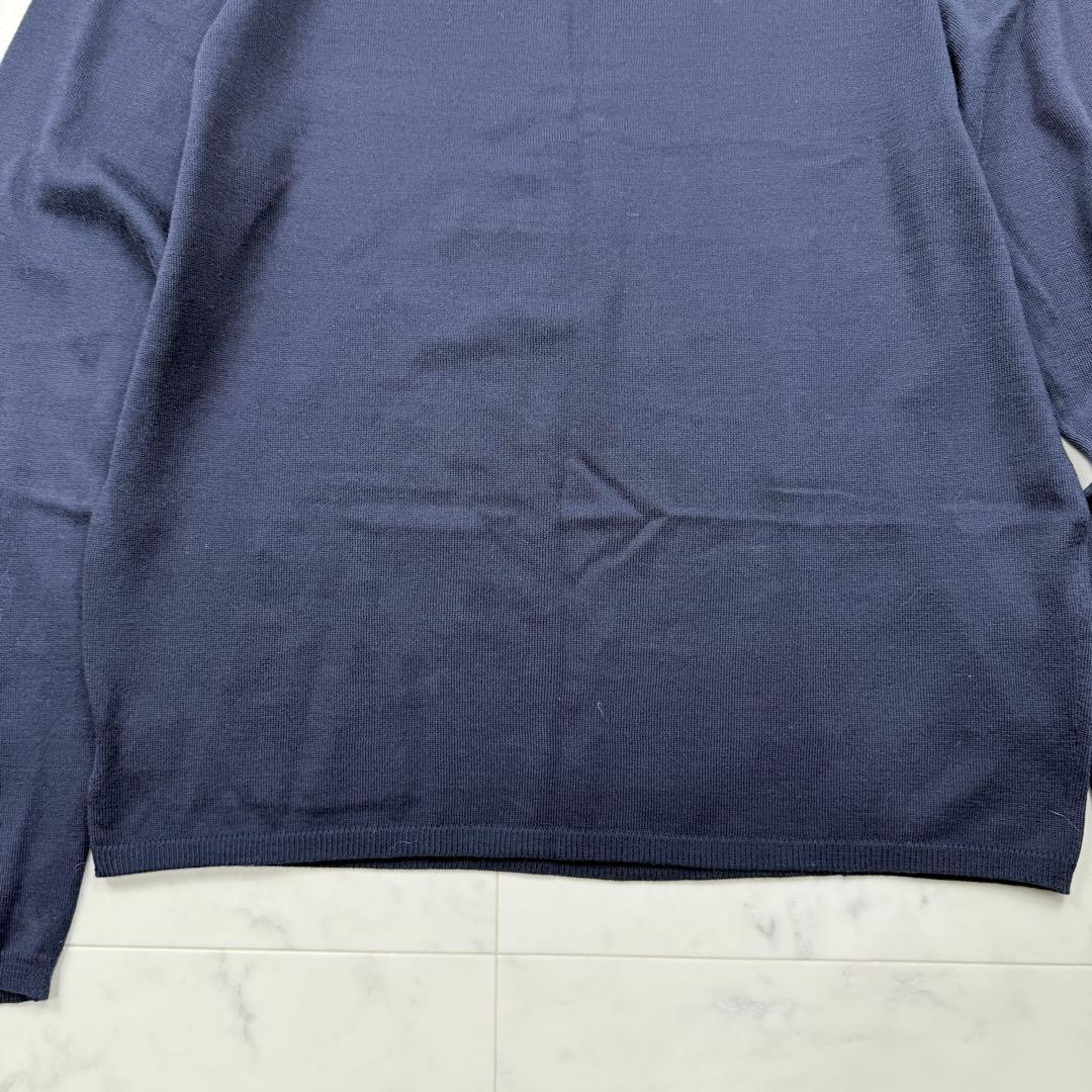 cruciani クルチアーニ Vネックコットンセーター 50 ネイビー