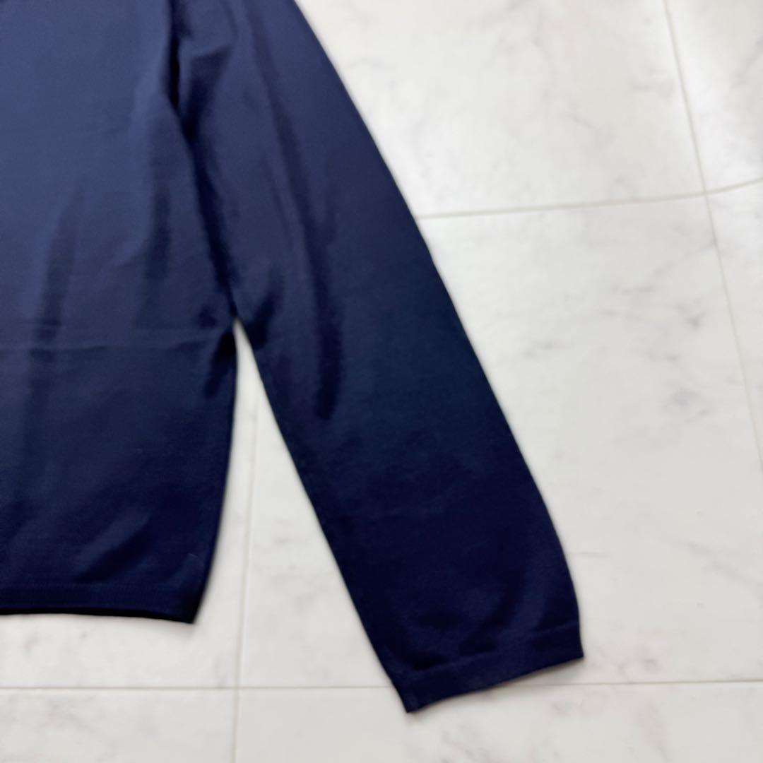 cruciani クルチアーニ Vネックコットンセーター 50 ネイビー