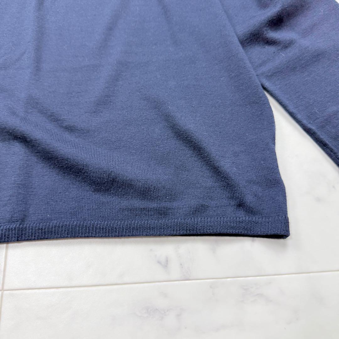 cruciani クルチアーニ Vネックコットンセーター 50 ネイビー