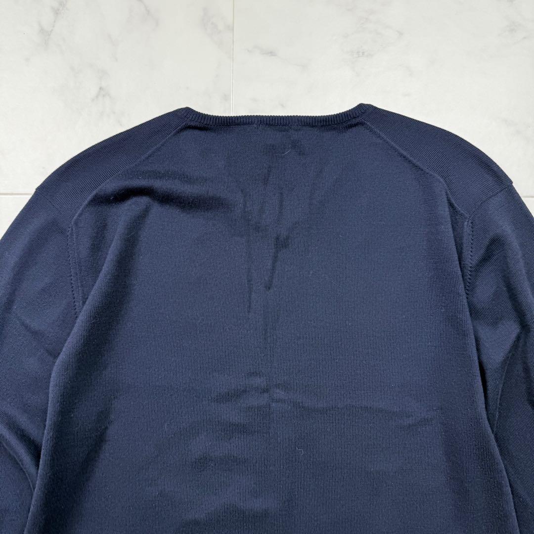 cruciani クルチアーニ Vネックコットンセーター 50 ネイビー