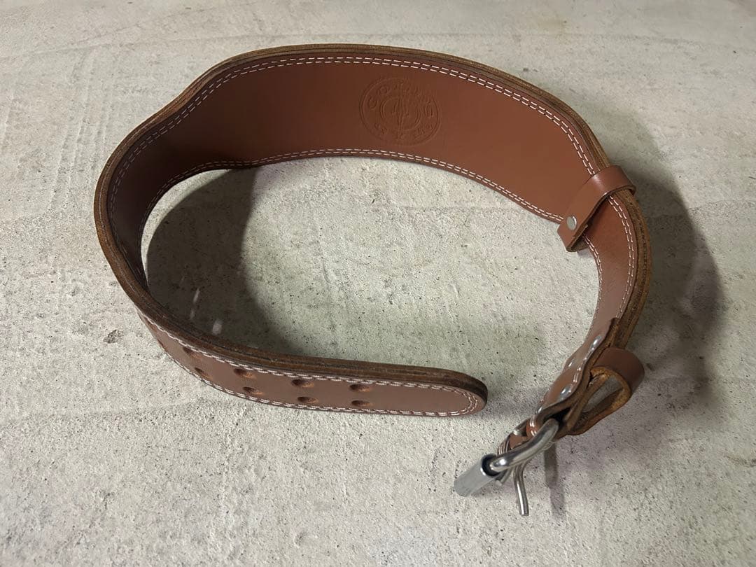 G3324 プロレザーウエイトトレーニングベルト M