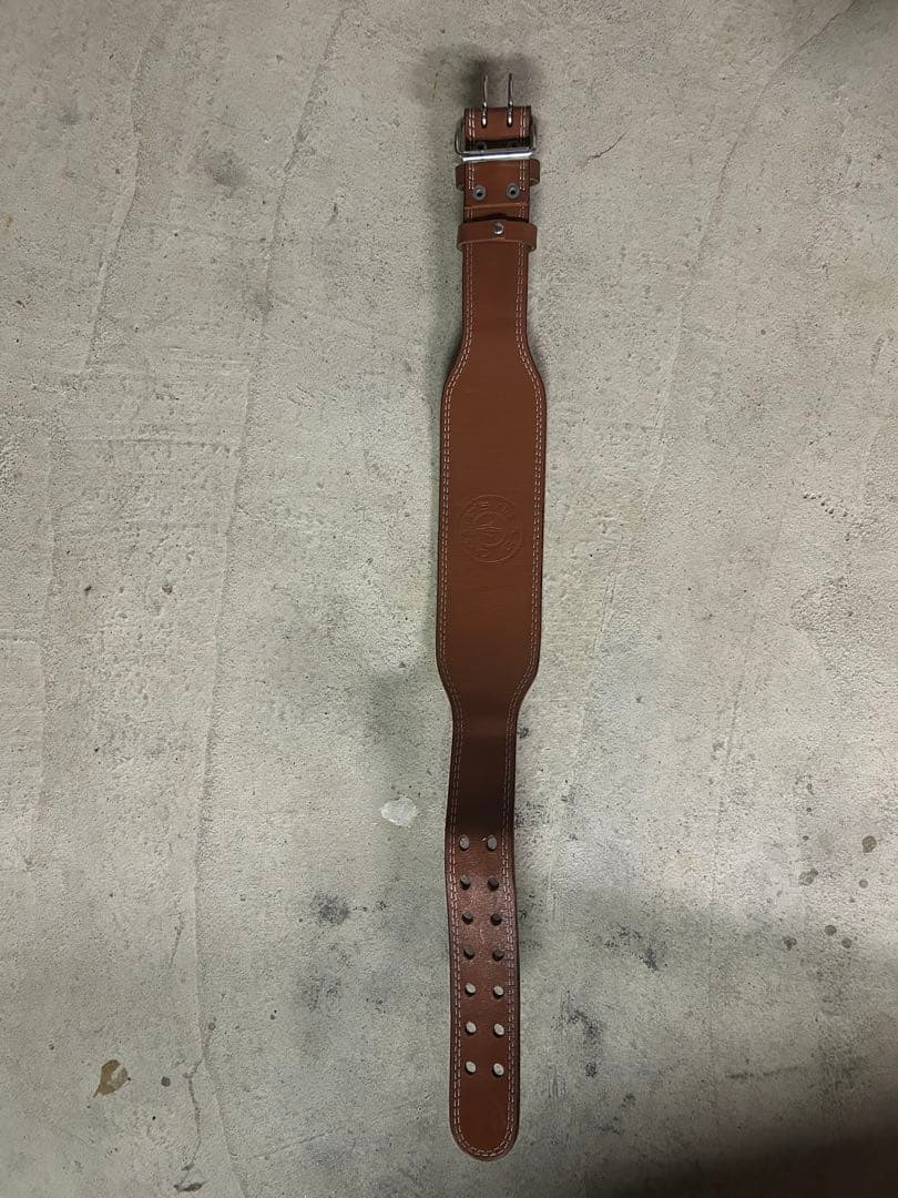 G3324 プロレザーウエイトトレーニングベルト M