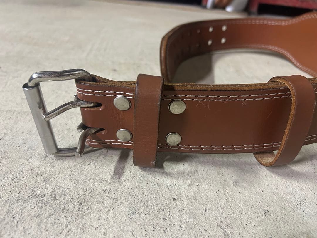 G3324 プロレザーウエイトトレーニングベルト M