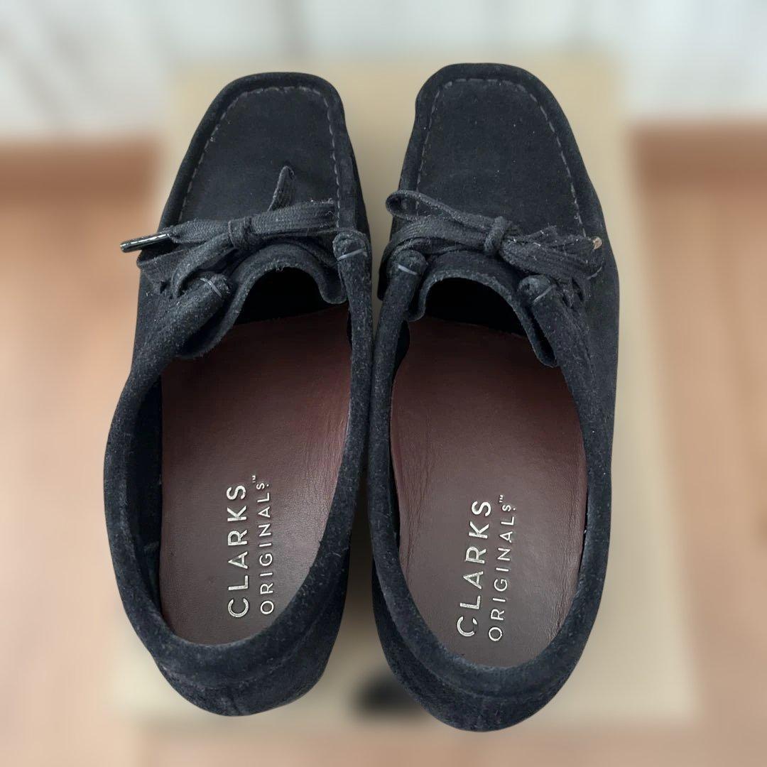 CLARKS ORIGINALS Wallabee ブラックスエード 37