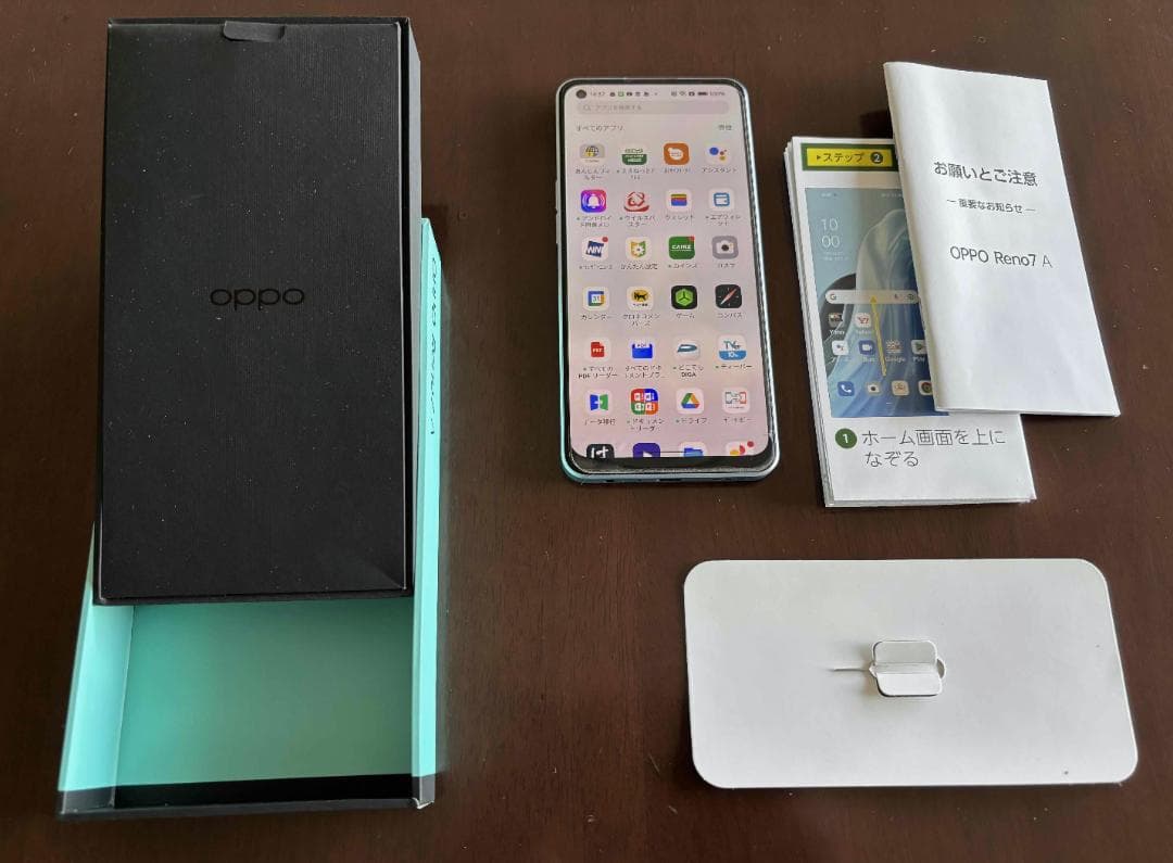 超美品！！Oppo Reno7 ドリームブルー 本体　ケース・ガラスフイルム付き