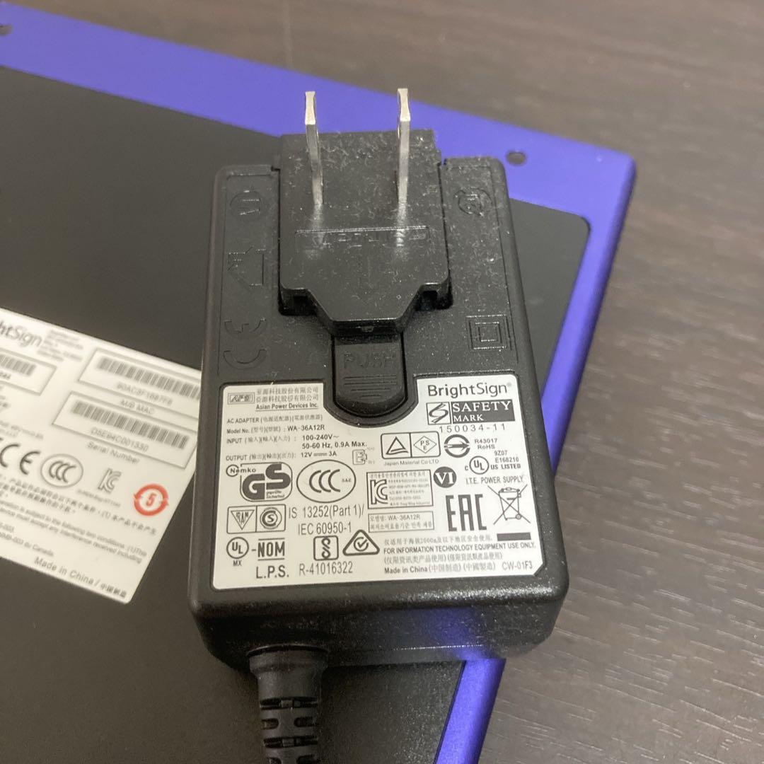 【美品】BrightSign XT244 デジタルサイネージプレーヤー XT4