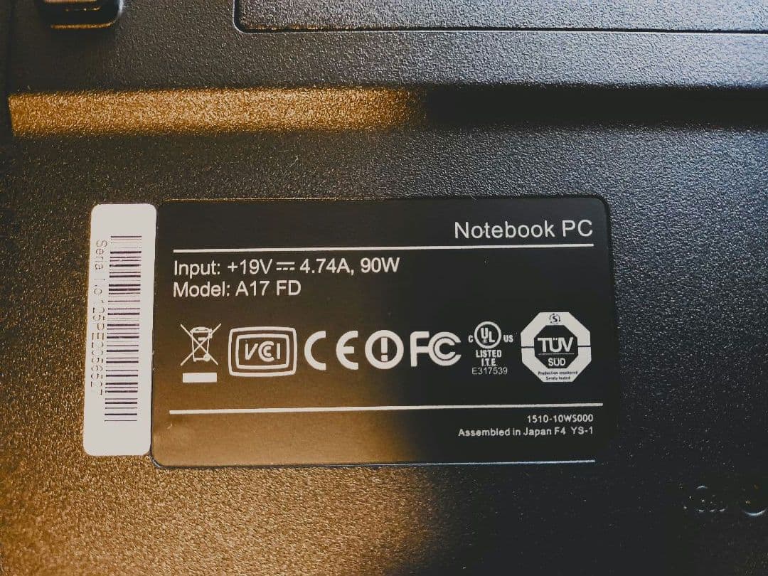 ゲーミングノートPC ( 旧 ) 17.3インチノートパソコン