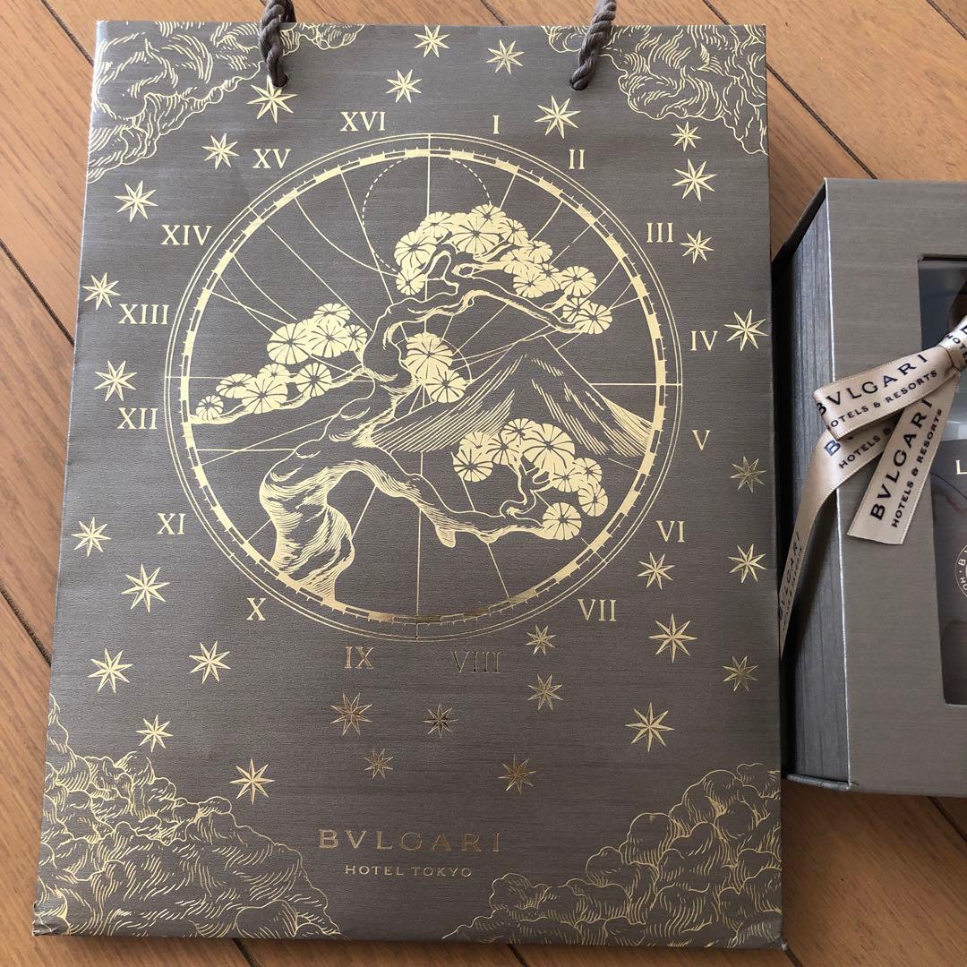 ブルガリ　ホテル　シャンプー　リンス　コンディショナーセット　ノベルティー　紙袋