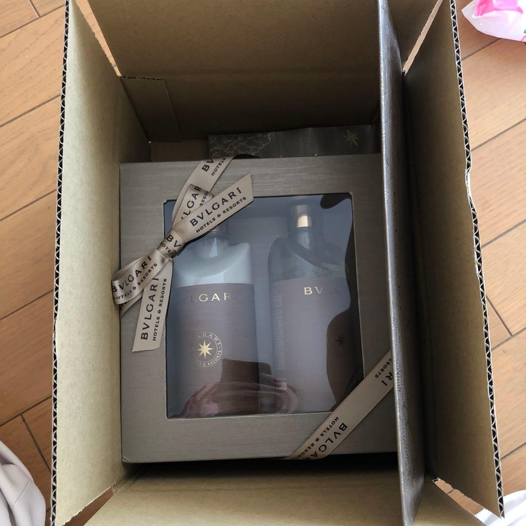 ブルガリ　ホテル　シャンプー　リンス　コンディショナーセット　ノベルティー　紙袋