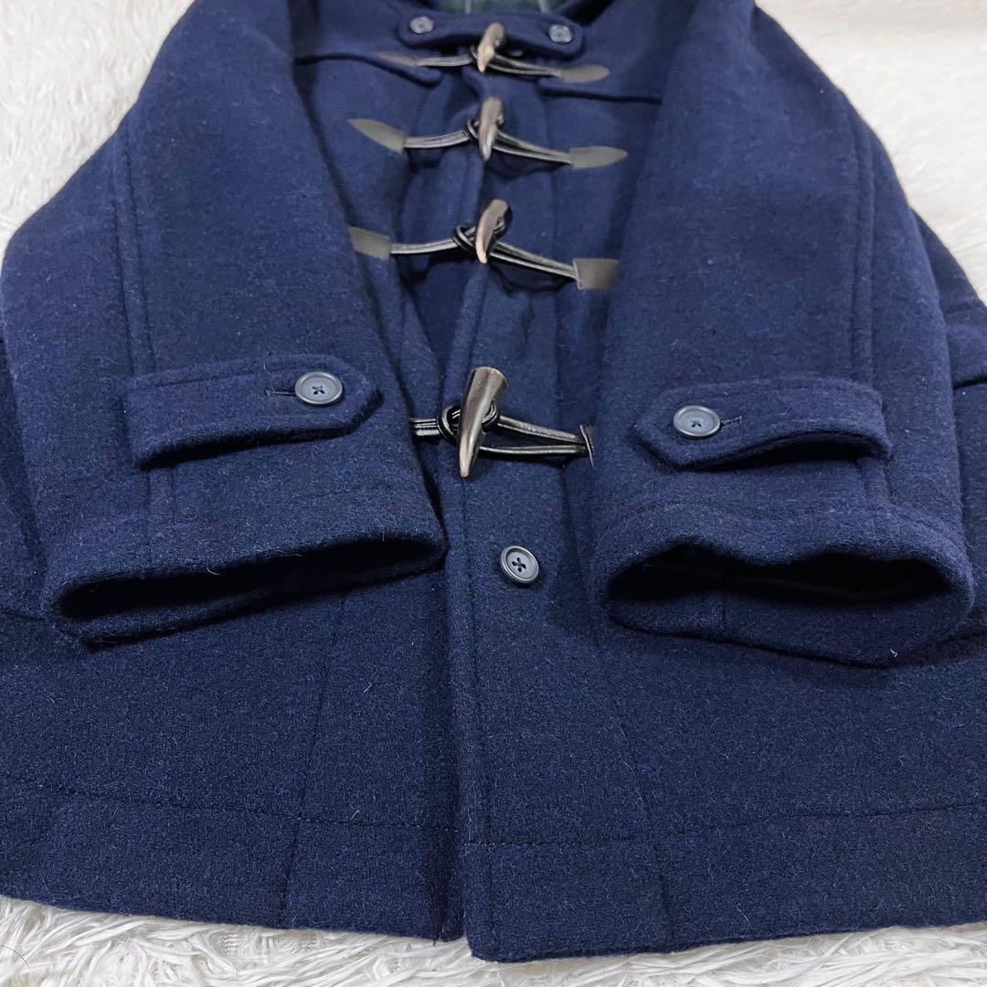 美品 EASA BOY イーストボーイ ダッフルコート ネイビー サイズ9