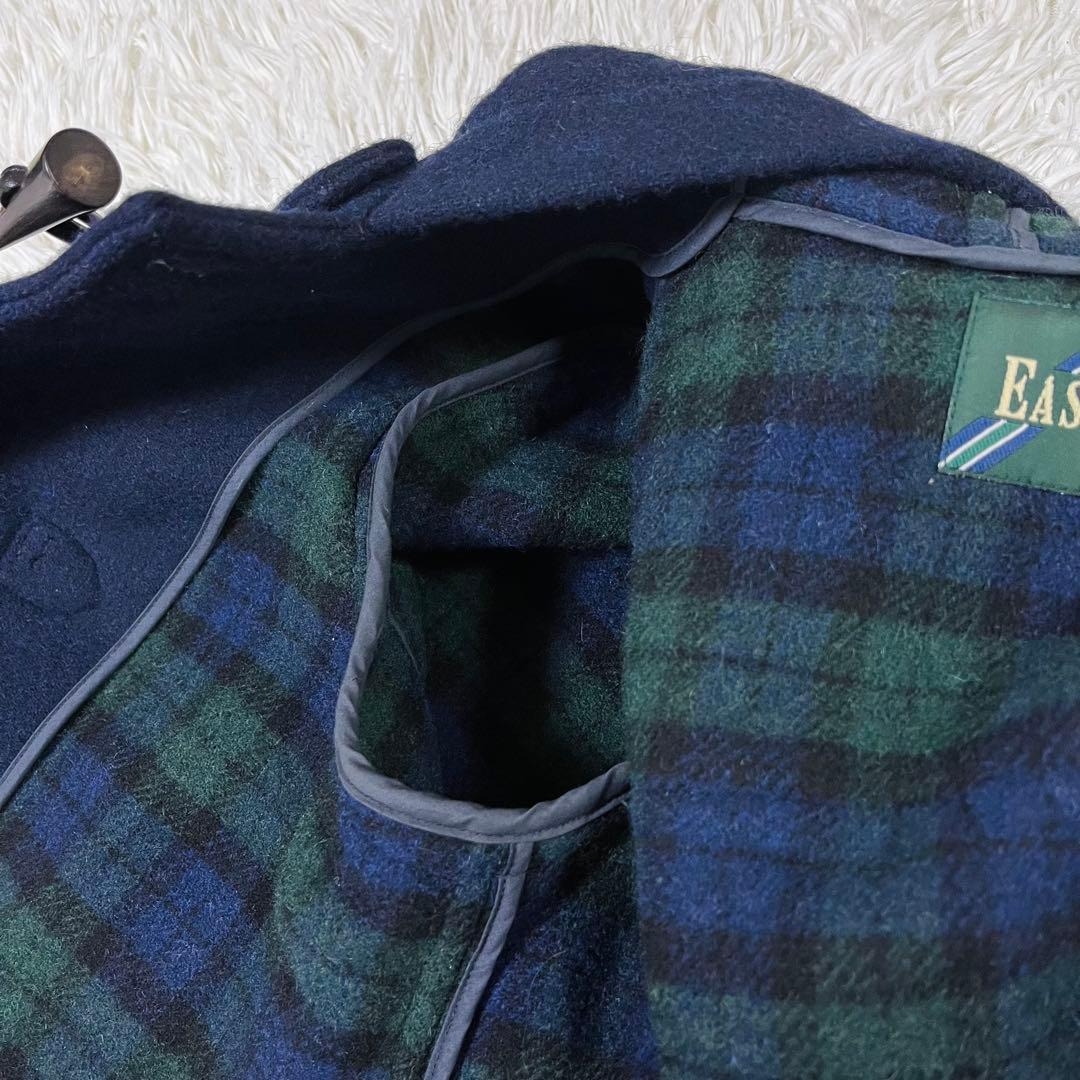 美品 EASA BOY イーストボーイ ダッフルコート ネイビー サイズ9