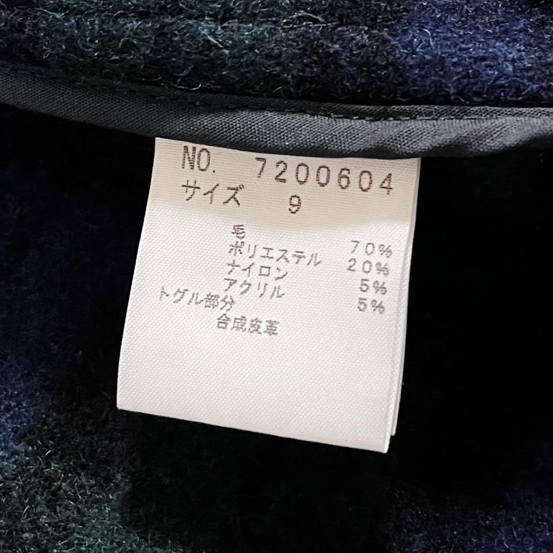 美品 EASA BOY イーストボーイ ダッフルコート ネイビー サイズ9