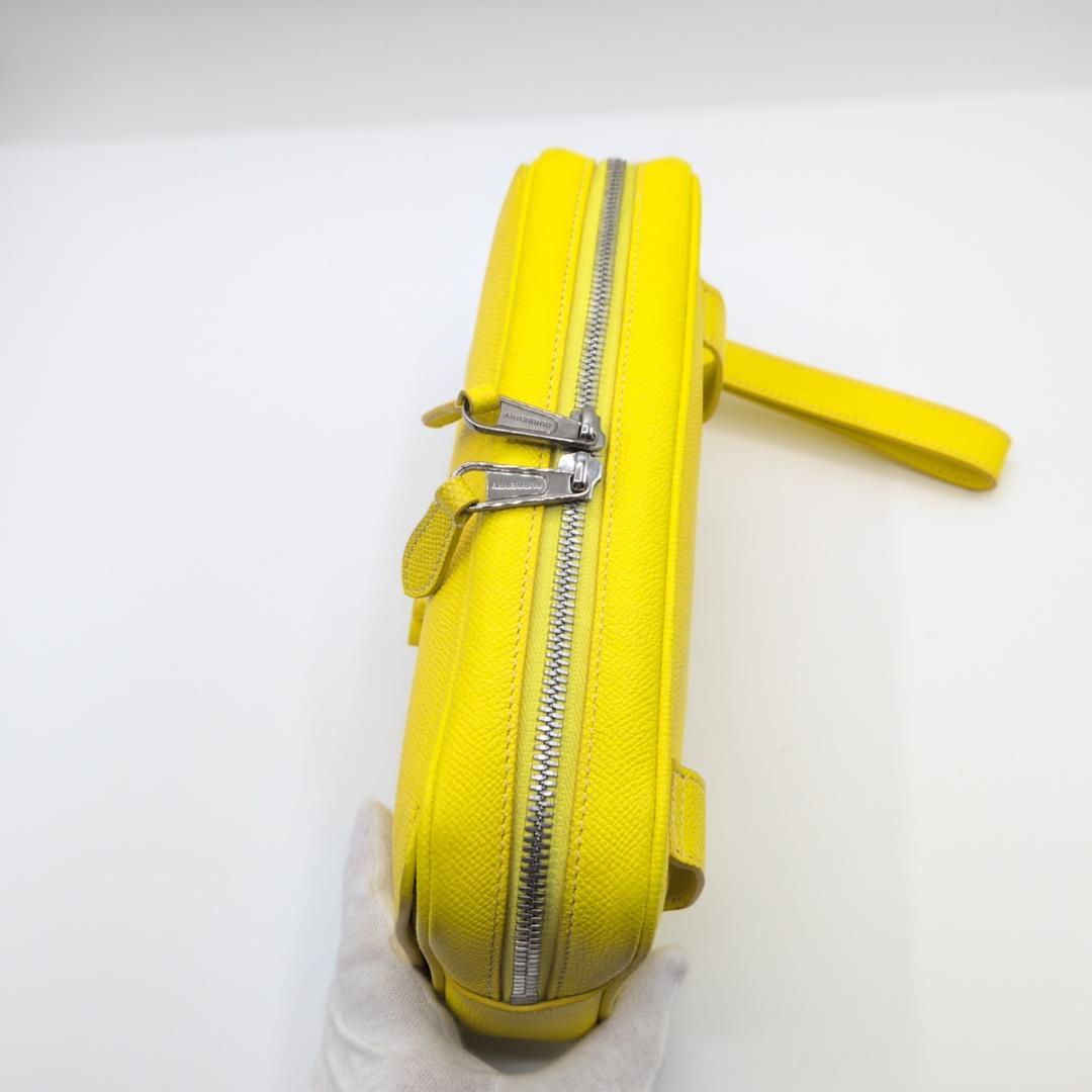 良品✨バーバリー ショルダーバッグ クロスボディバッグ レザー イエロー GR