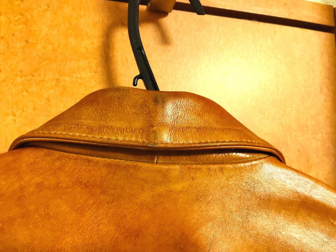 レザージャケット　ｇジャン 1stモデル ウイスキーカラービンテージ