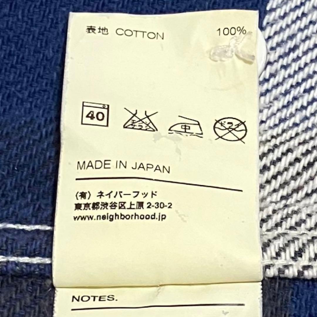 NEIGHBORHOOD　ネイバーフッド　ネルシャツ　総柄シャツ　チェック柄