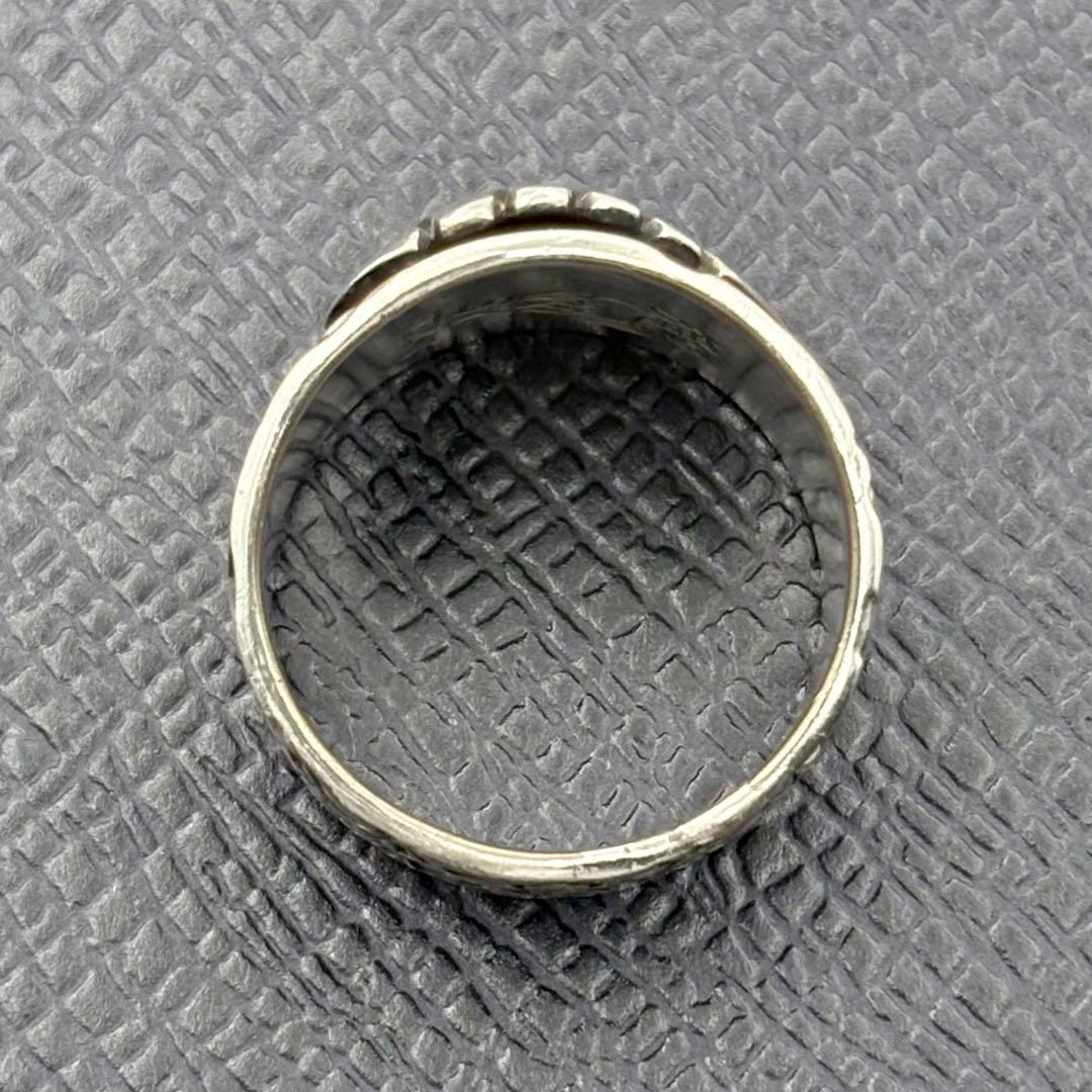 スティーブイエローホース スタンプワーク リング 22号 リーフ ワイド 希少