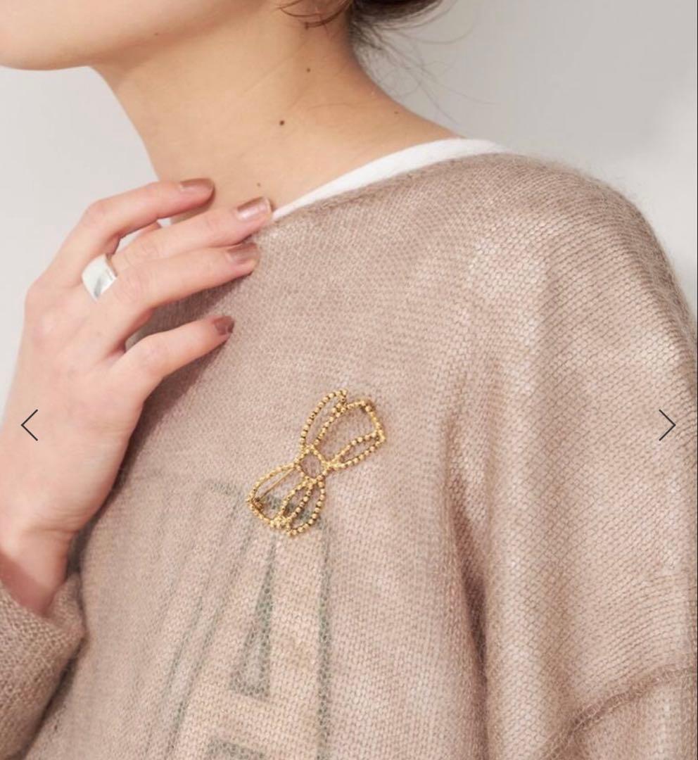 アデル ビジュー CUTSELL ribbon brooch ブローチ リボン