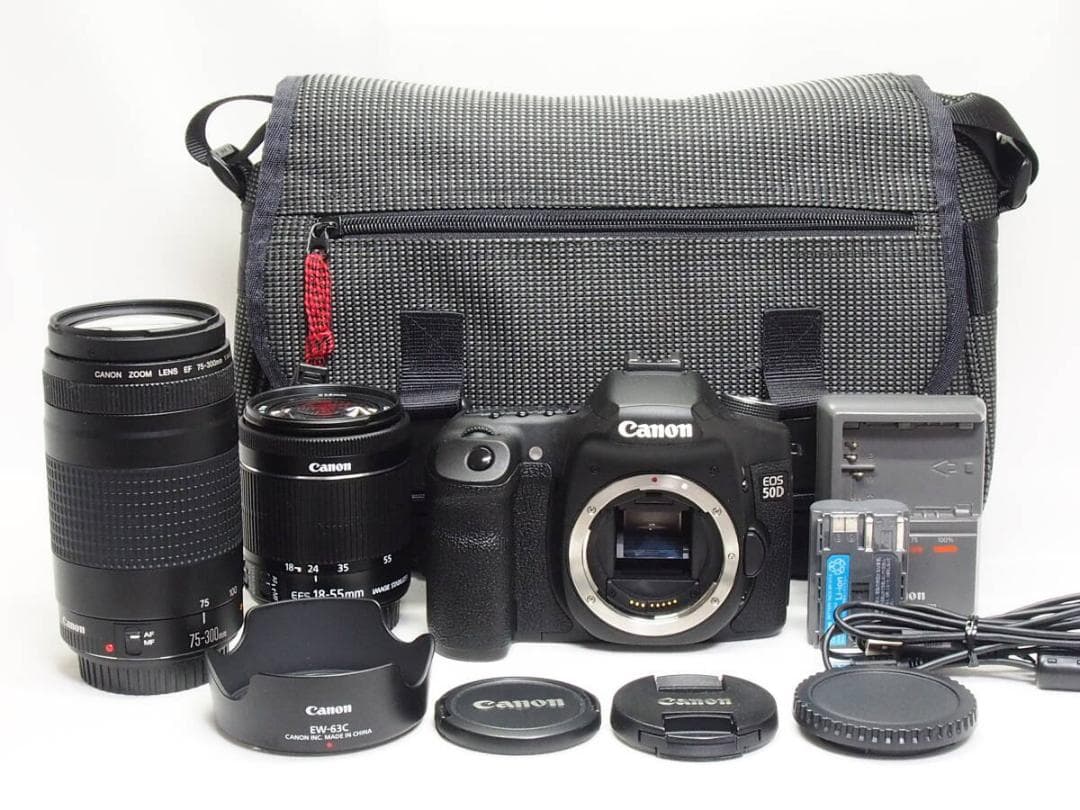 ■美品■ Canon EOS 50D ダブルレンズセット 《 S数9038回