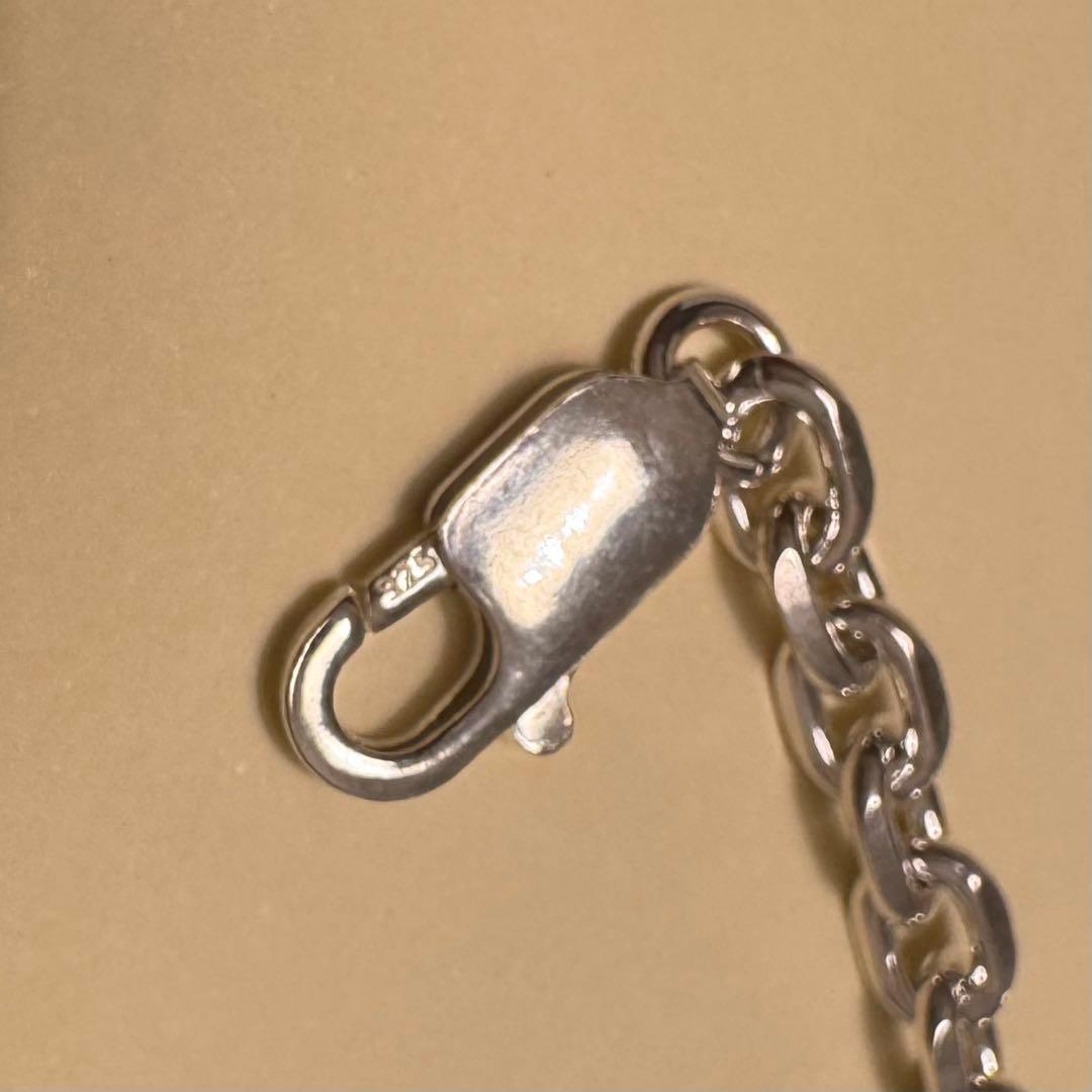 シルバー925 太角チェーン 60cm ネックレス アメカジ 純銀 メンズ